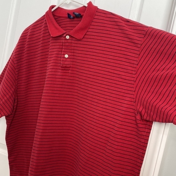 Cherokee Men’s Striped Polo Red XXXL - Picture 3 of 8
